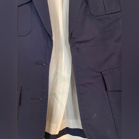 Royal blue Military style blazer with gold buttons - Picture 3 of 5